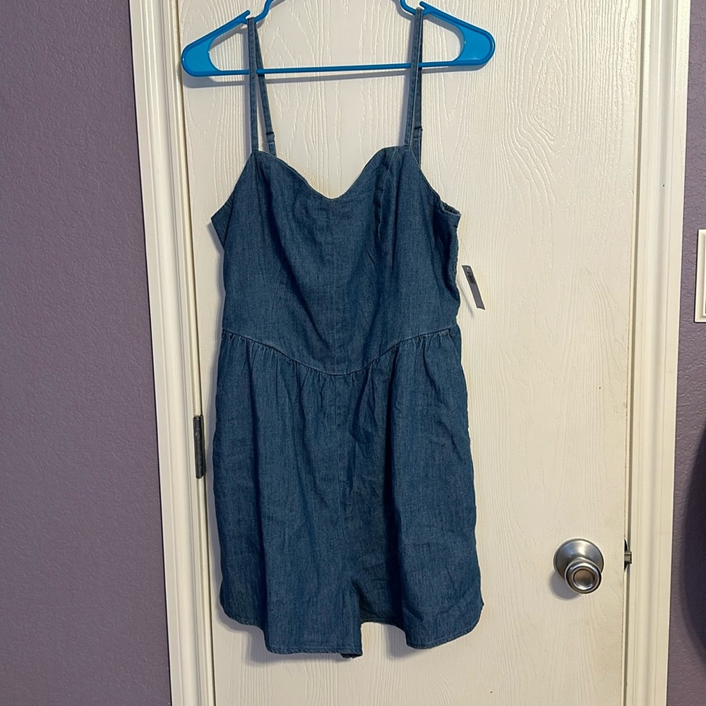 Denim Romper